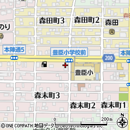 愛知県名古屋市中村区本陣通5丁目170周辺の地図