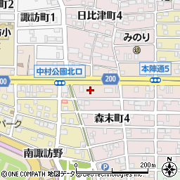愛知県名古屋市中村区本陣通5丁目133周辺の地図
