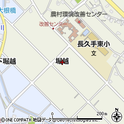 愛知県長久手市前熊堀越周辺の地図