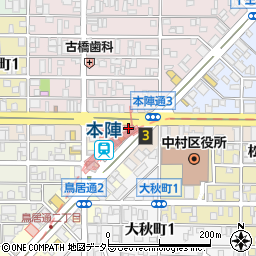 三菱ＵＦＪ銀行則武 ＡＴＭ周辺の地図