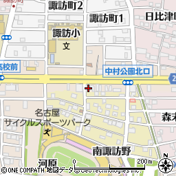 愛知県名古屋市中村区本陣通5丁目111周辺の地図