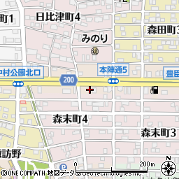 愛知県名古屋市中村区本陣通5丁目146周辺の地図