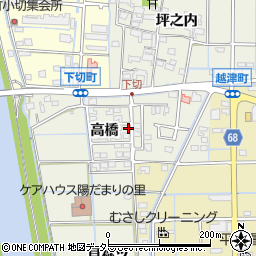 愛知県津島市下切町高橋51周辺の地図