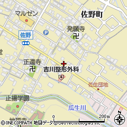 滋賀県東近江市佐野町211周辺の地図