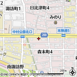 愛知県名古屋市中村区本陣通5丁目135周辺の地図