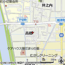 愛知県津島市下切町高橋48周辺の地図