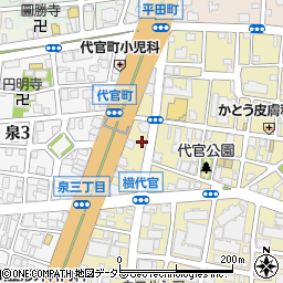 愛知県名古屋市東区代官町17-7周辺の地図