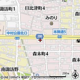 愛知県名古屋市中村区本陣通5丁目140周辺の地図