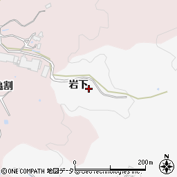 愛知県豊田市松嶺町岩下周辺の地図
