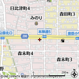 愛知県名古屋市中村区本陣通5丁目152周辺の地図