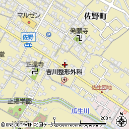 滋賀県東近江市佐野町204-1周辺の地図