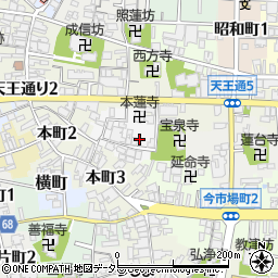 愛知県津島市池麸町周辺の地図