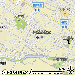 滋賀県東近江市佐野町799-6周辺の地図