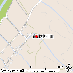 京都府京都市右京区京北中江町（上之町）周辺の地図
