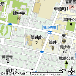 名古屋市立筒井小学校周辺の地図