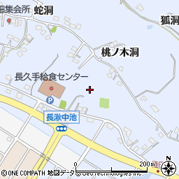 愛知県長久手市岩作中権代周辺の地図