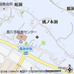 愛知県長久手市岩作（中権代）周辺の地図