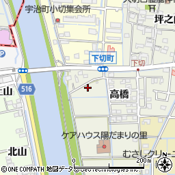 愛知県津島市下切町高橋16周辺の地図