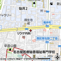 ローソンストア１００名古屋名駅二丁目店周辺の地図