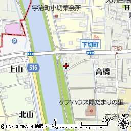 愛知県津島市下切町高橋4周辺の地図