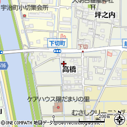 愛知県津島市下切町高橋60周辺の地図