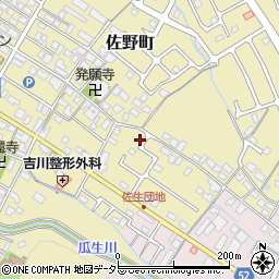 滋賀県東近江市佐野町147周辺の地図