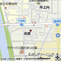 愛知県津島市下切町高橋55周辺の地図