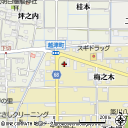 ファミリーマート津島越津町店周辺の地図