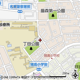 愛知県名古屋市名東区丁田町2周辺の地図