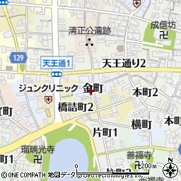 愛知県津島市金町周辺の地図