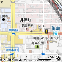 奥田眼科周辺の地図