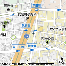 中京銀行代官町支店 ＡＴＭ周辺の地図