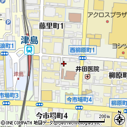 愛知県　海部県民事務所・産業労働課周辺の地図