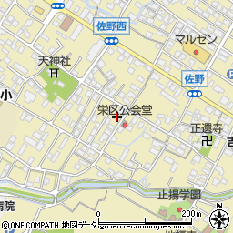 滋賀県東近江市佐野町799-4周辺の地図