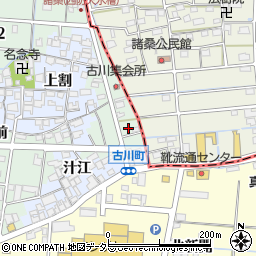 愛知県津島市古川町周辺の地図