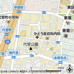 愛知県名古屋市東区代官町14-14周辺の地図