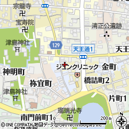 愛知県津島市浦方町7周辺の地図