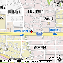 愛知県名古屋市中村区本陣通5丁目34周辺の地図