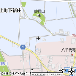 兵庫県丹波市氷上町下新庄421-1周辺の地図