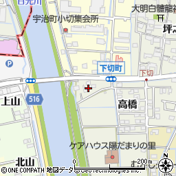 愛知県津島市下切町高橋7周辺の地図