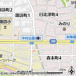 愛知県名古屋市中村区本陣通5丁目41周辺の地図