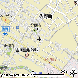 滋賀県東近江市佐野町223周辺の地図