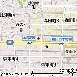 愛知県名古屋市中村区本陣通5丁目11周辺の地図