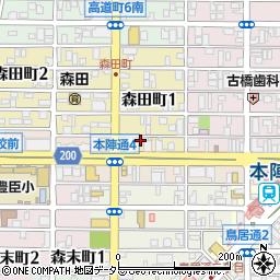 兼松ペトロ株式会社本陣通給油所周辺の地図