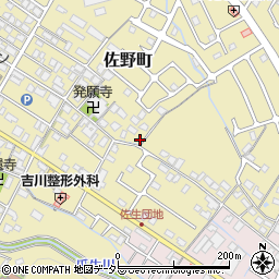 滋賀県東近江市佐野町226周辺の地図