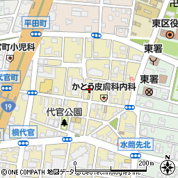 愛知県名古屋市東区代官町13-6周辺の地図