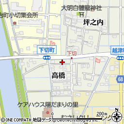 愛知県津島市下切町高橋67周辺の地図