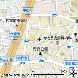 愛知県名古屋市東区代官町15-15周辺の地図