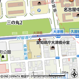 中警察署大津橋交番周辺の地図
