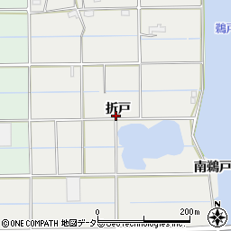 愛知県愛西市戸倉町折戸周辺の地図